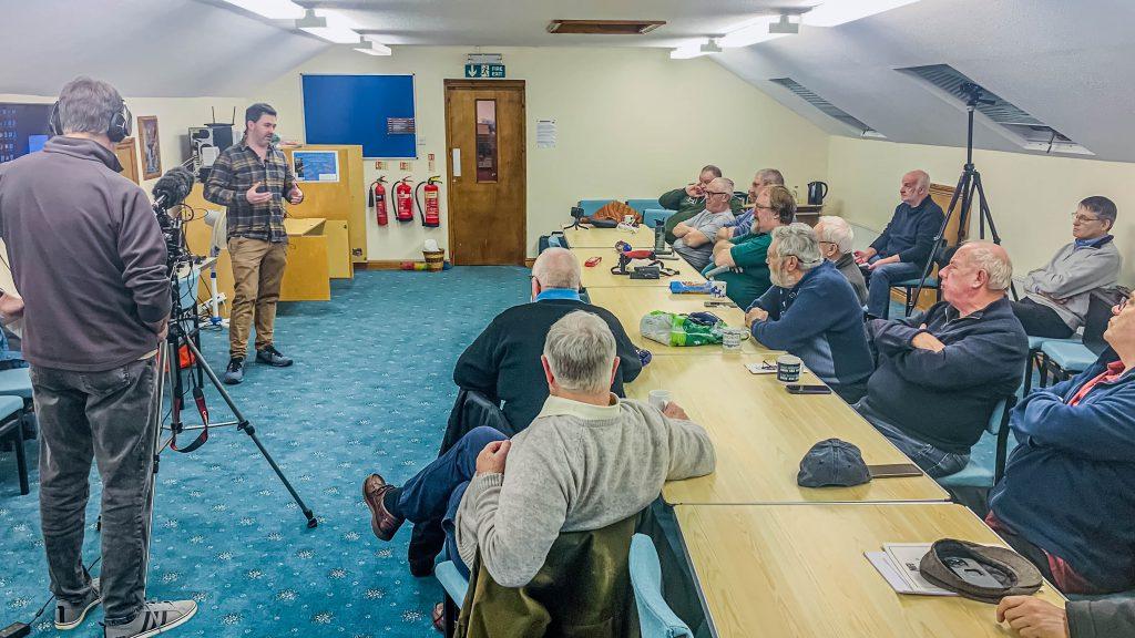 Dale presenting to members of NARS
