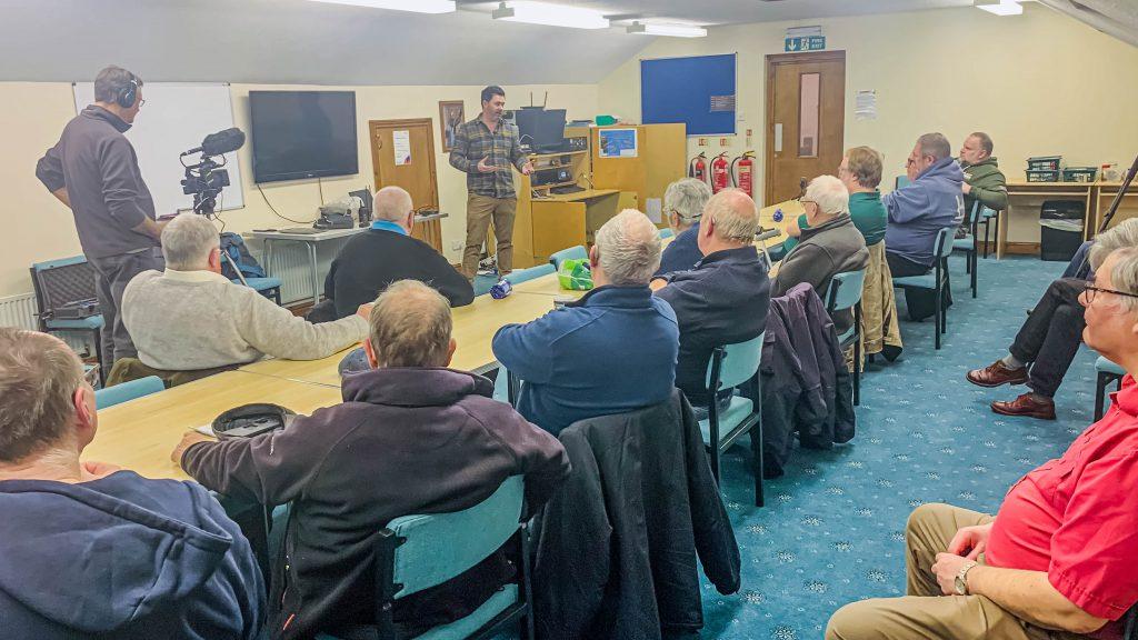 Dales presenting to members of NARS